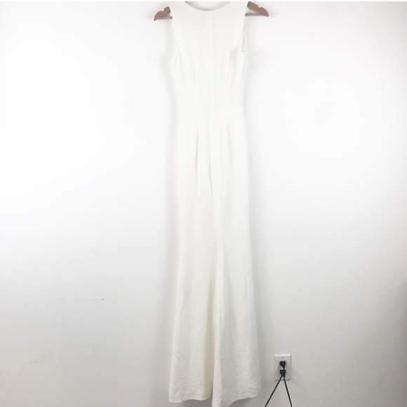 NWT‎ Dress the Population Cher Zip Maxi Dress in White Size XXS - Picture 4 of 12